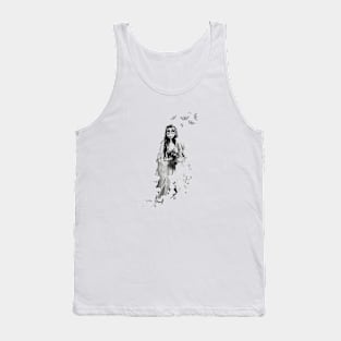 Corpse Bride Emily Butterflies Girl Tank Top